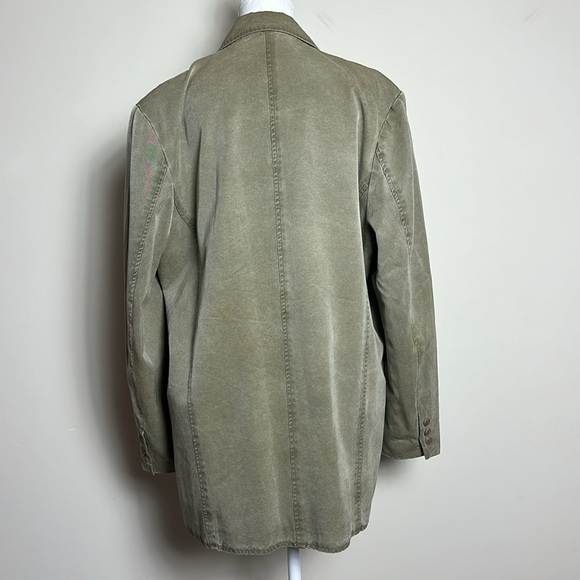 Vintage The Territory Ahead Silk & Cotton Blend Elongated Field Utility Blazer - Picture 5 of 10
